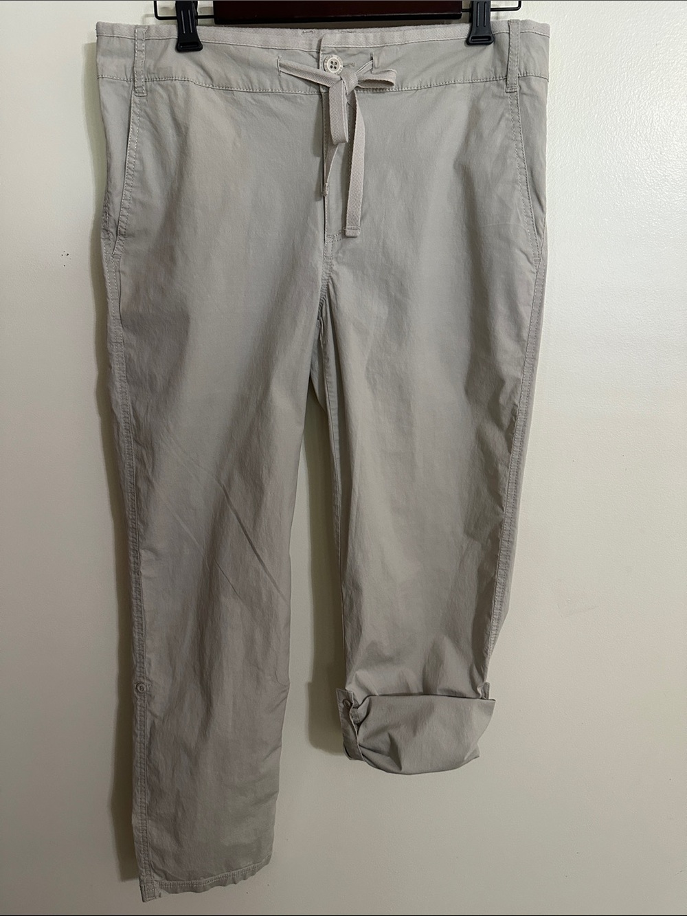 Eddie Bauer Light Beige Drawstring Chinos - Picture 5 of 7